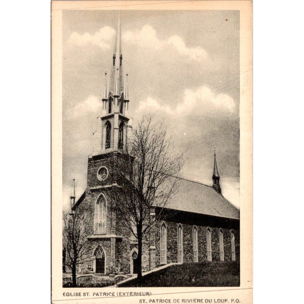 Eglise Saint-Patrice in Quebec Canada Vintage Postcard SP17-14